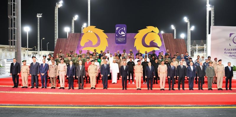 الرئيس السيسي يشهد افتتاح  البطولة العربية للفروسية العسكرية بالعاصمة الإدارية